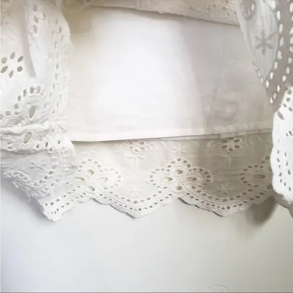 Sundance cotton lace eyelet shift dress NWT - Picture 2 of 10